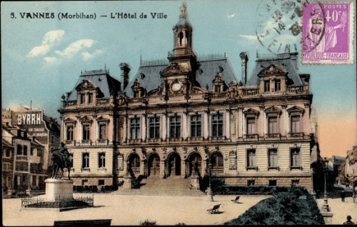 Vannes Carte Postale Ancienne